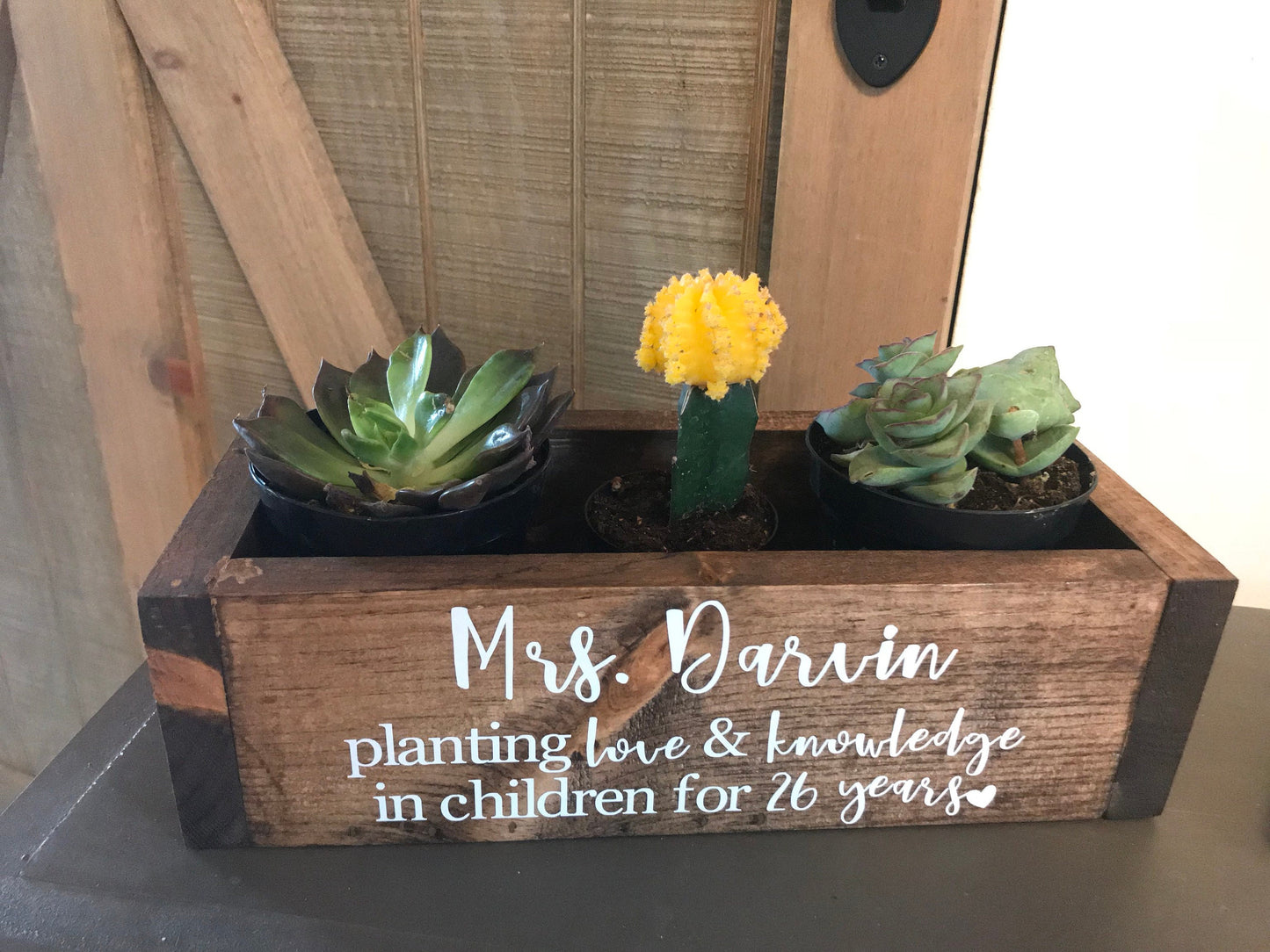 Teacher Retirement Planter