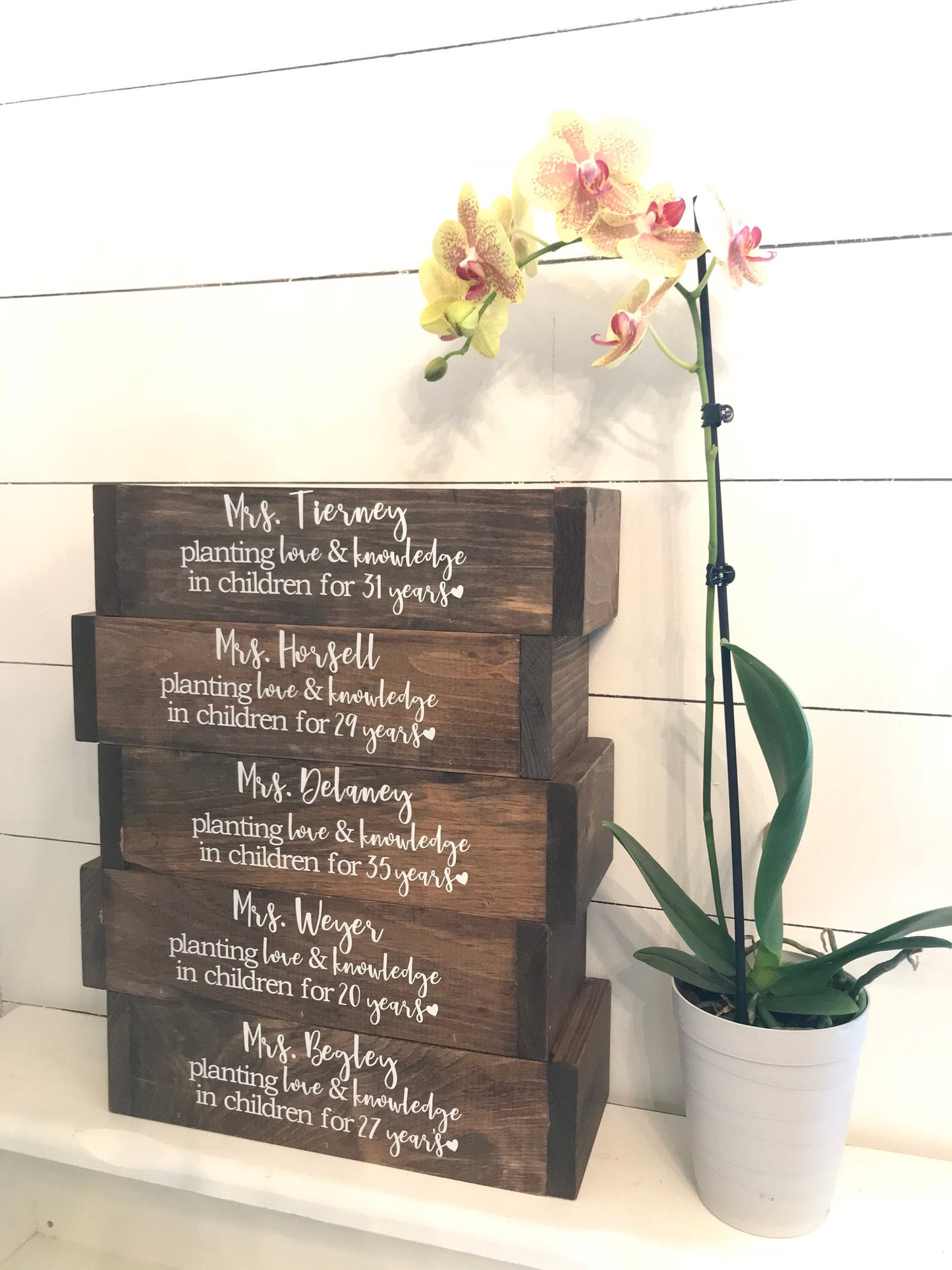 Teacher Retirement Planter