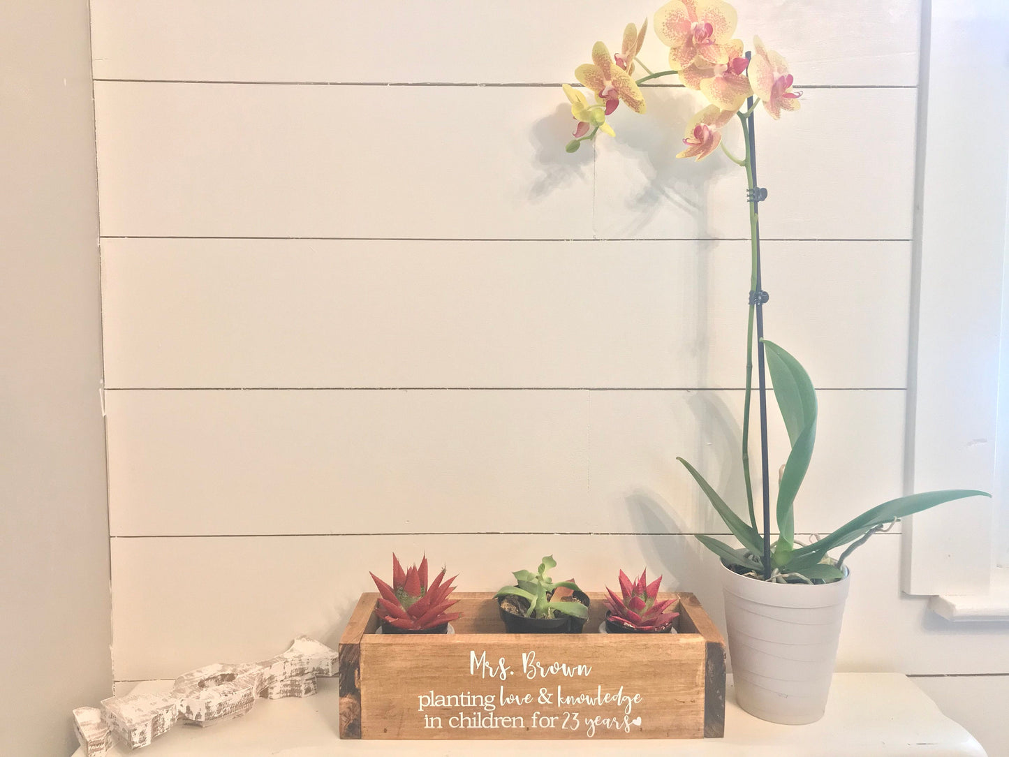 Teacher Retirement Planter