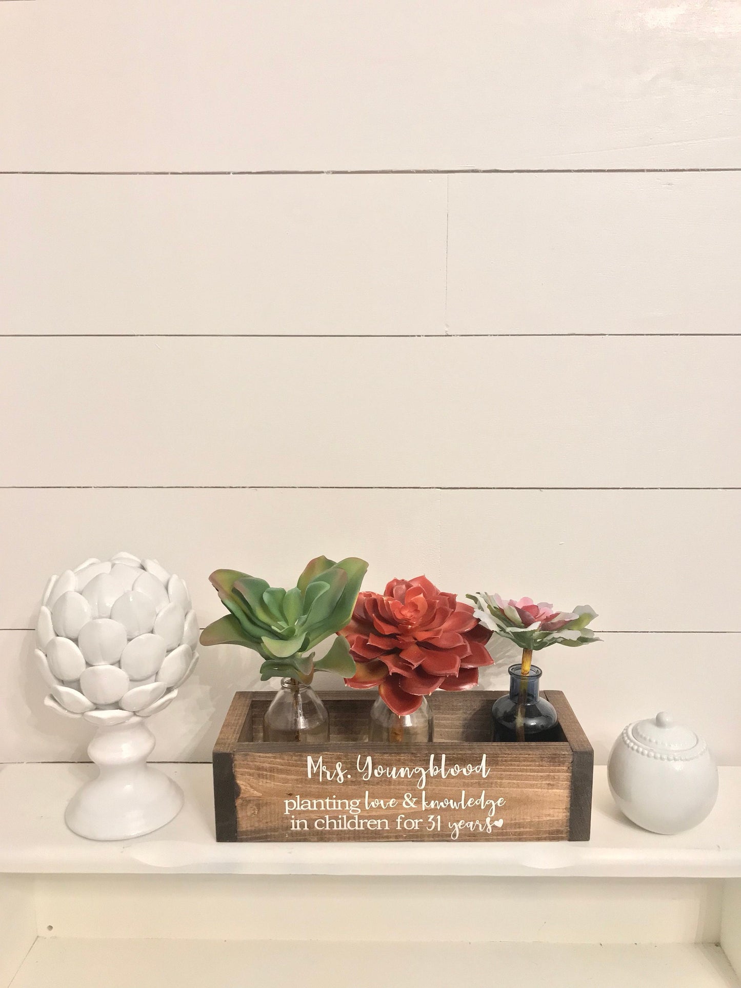 Teacher Retirement Planter