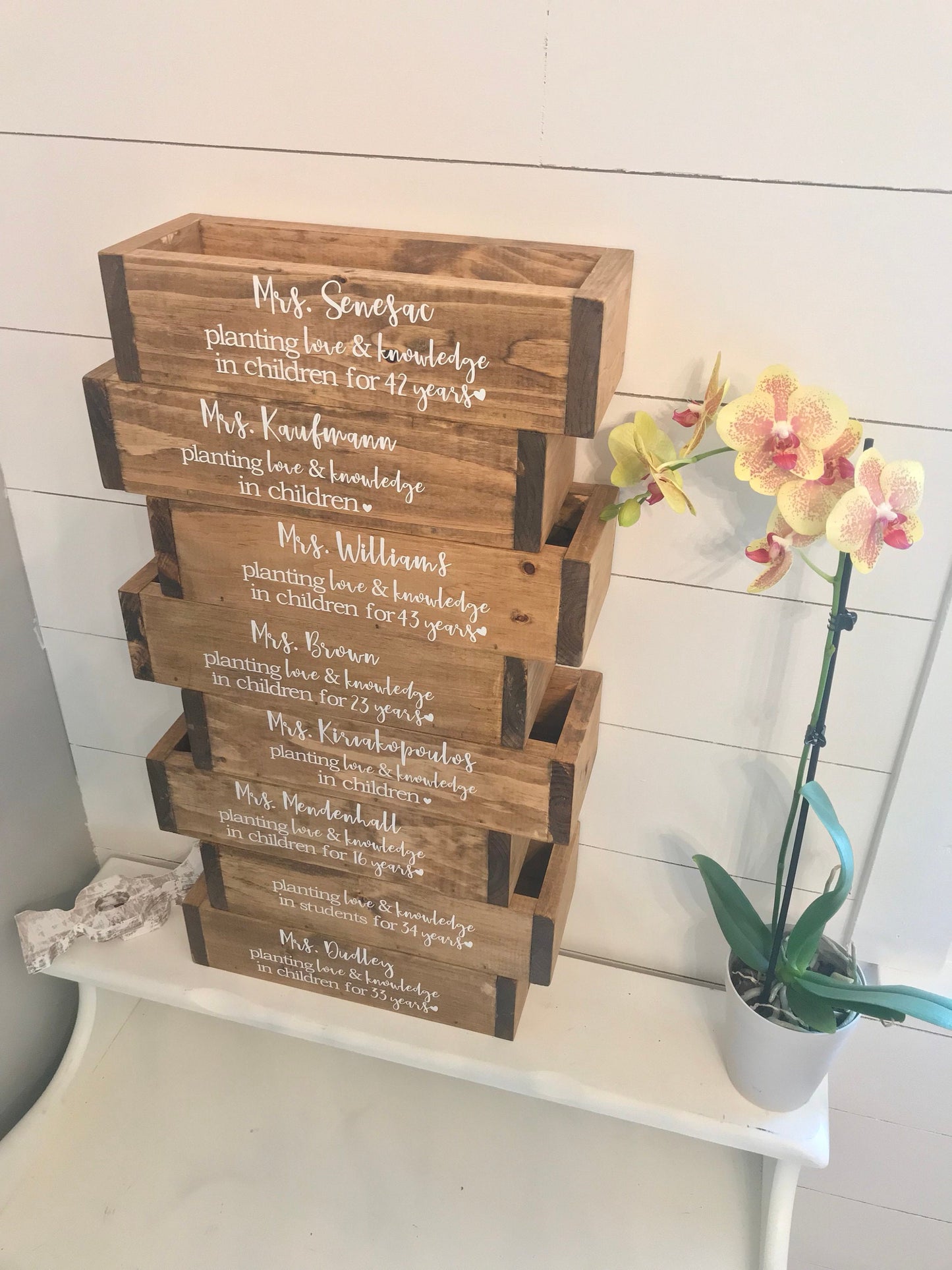 Teacher Retirement Planter