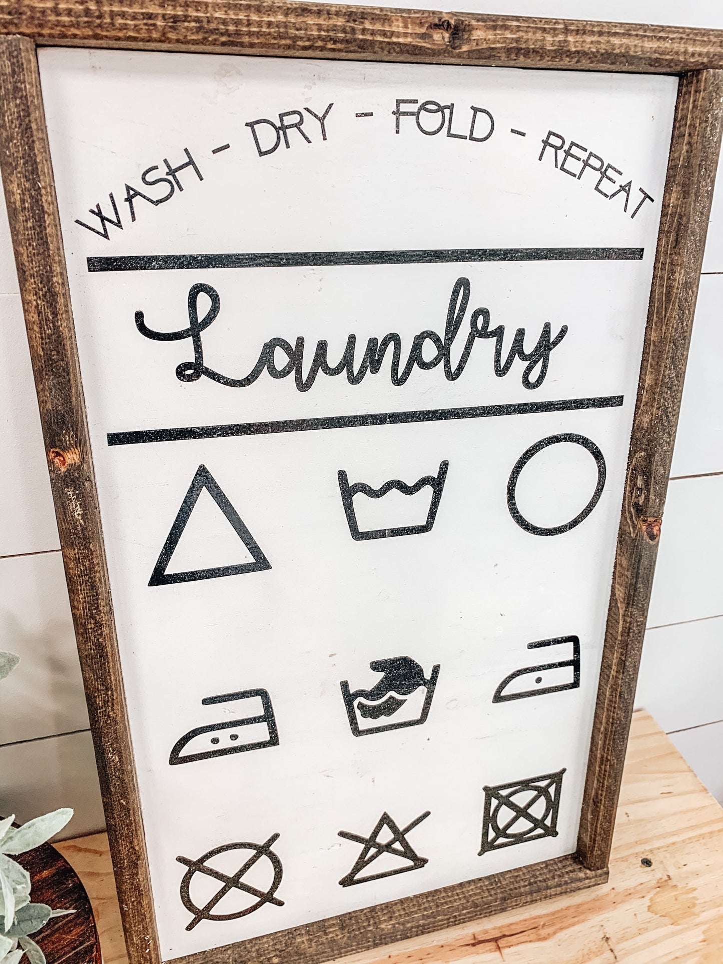Laundry Symbols Sign
