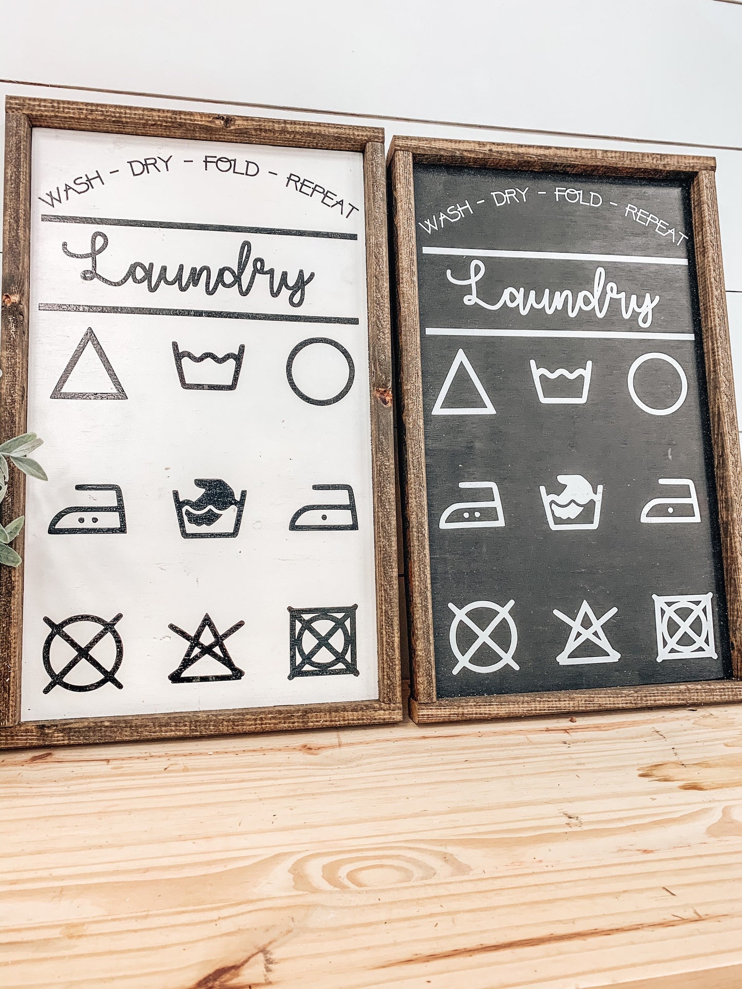 Laundry Symbols Sign