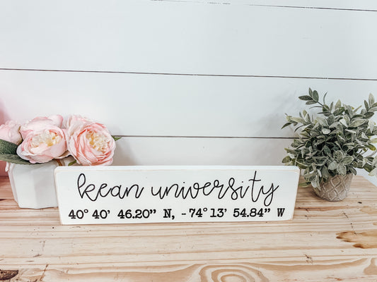 University College Coordinates Sign