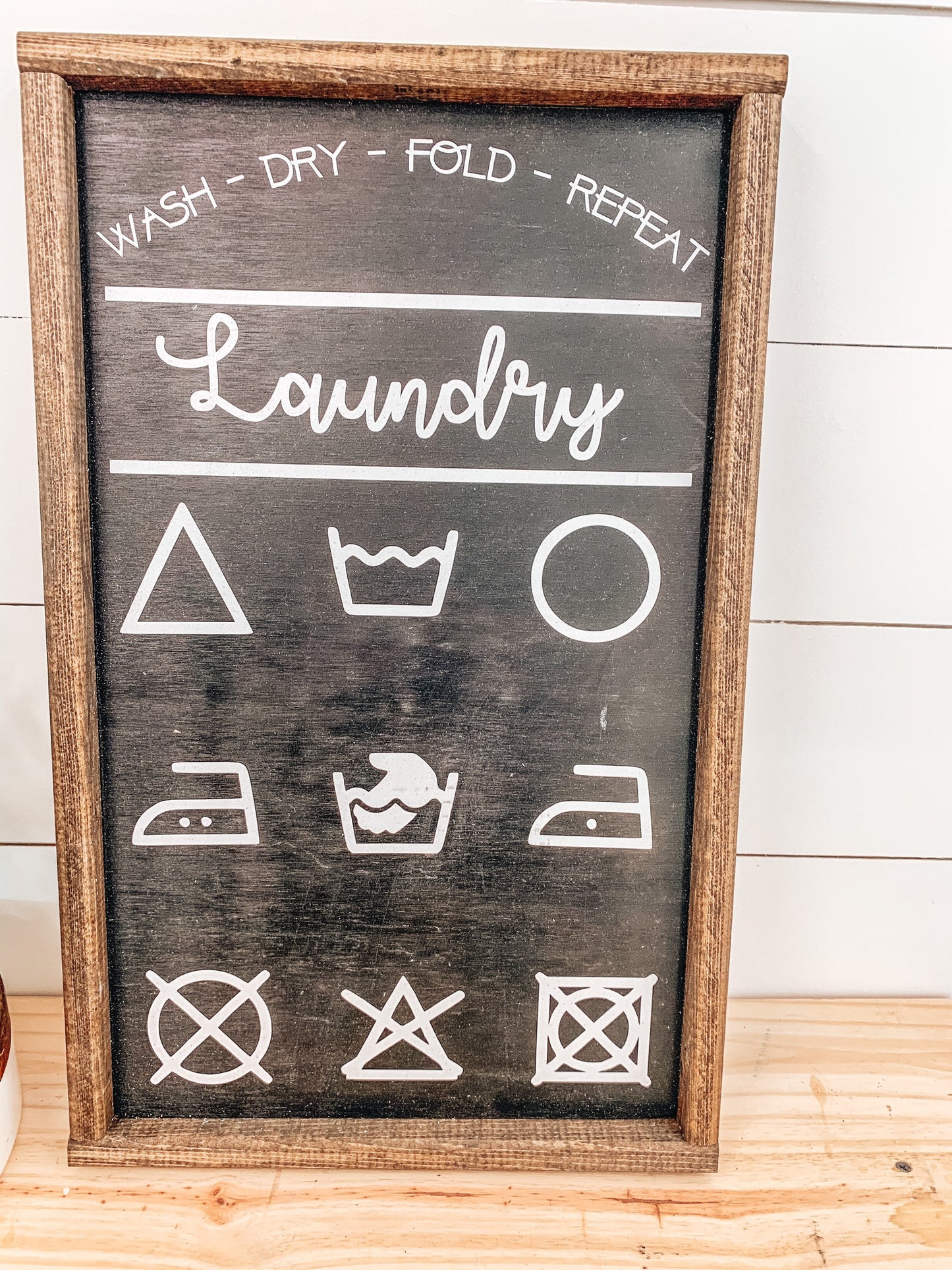 Laundry Symbols Sign