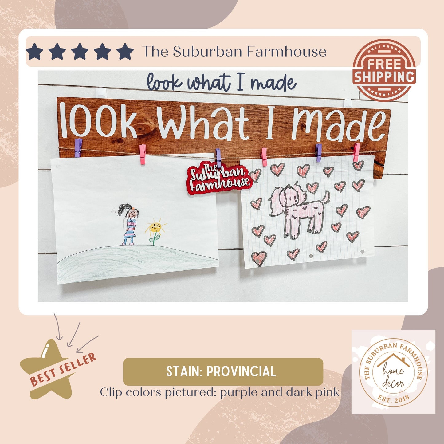 Look What I Made Children's Art Display Board (24")