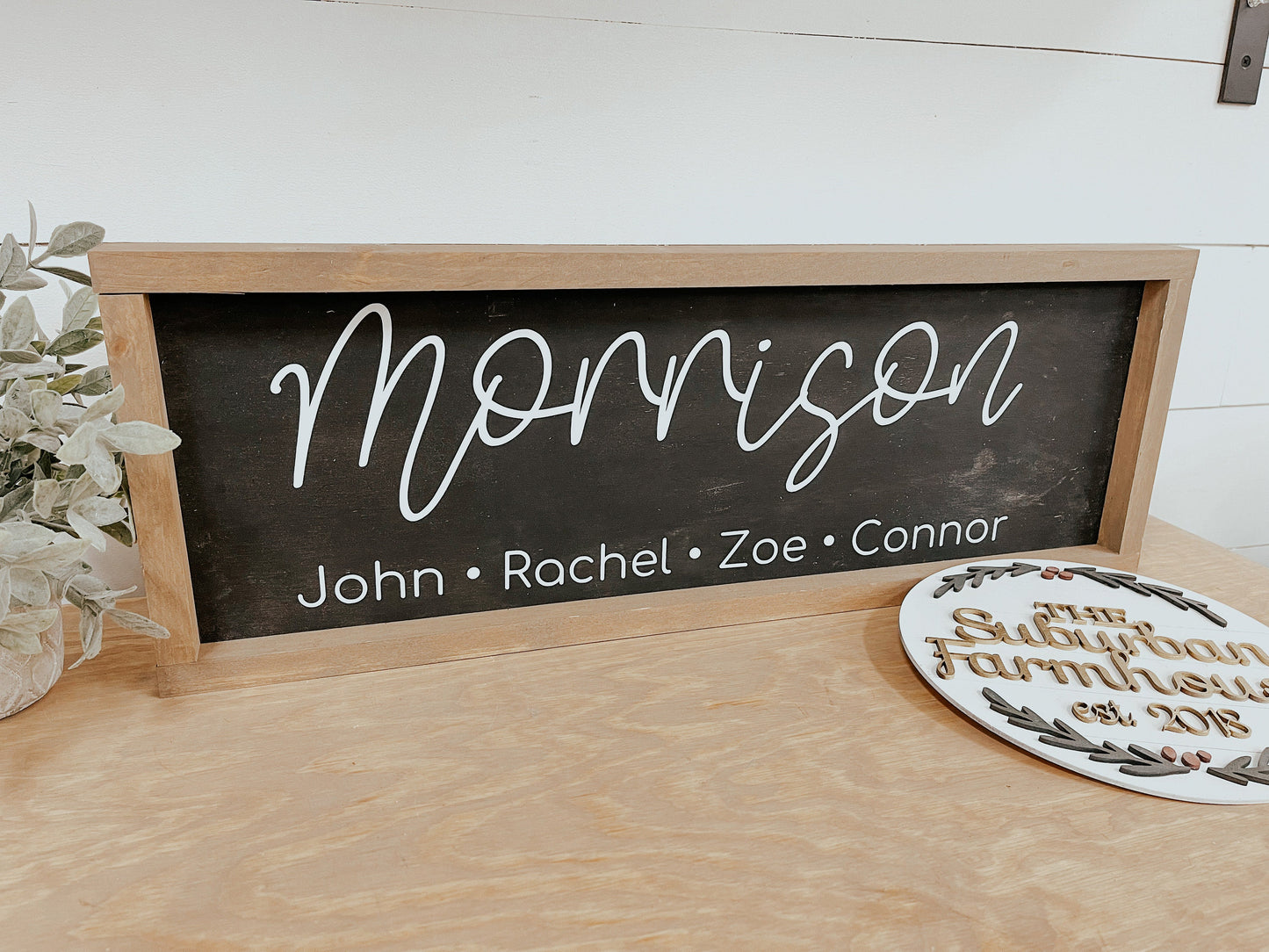 Last Name with Family Names Sign