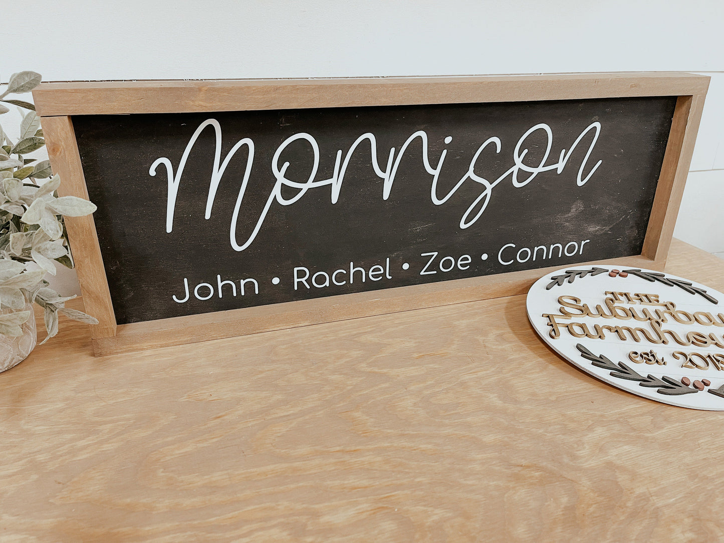 Last Name with Family Names Sign