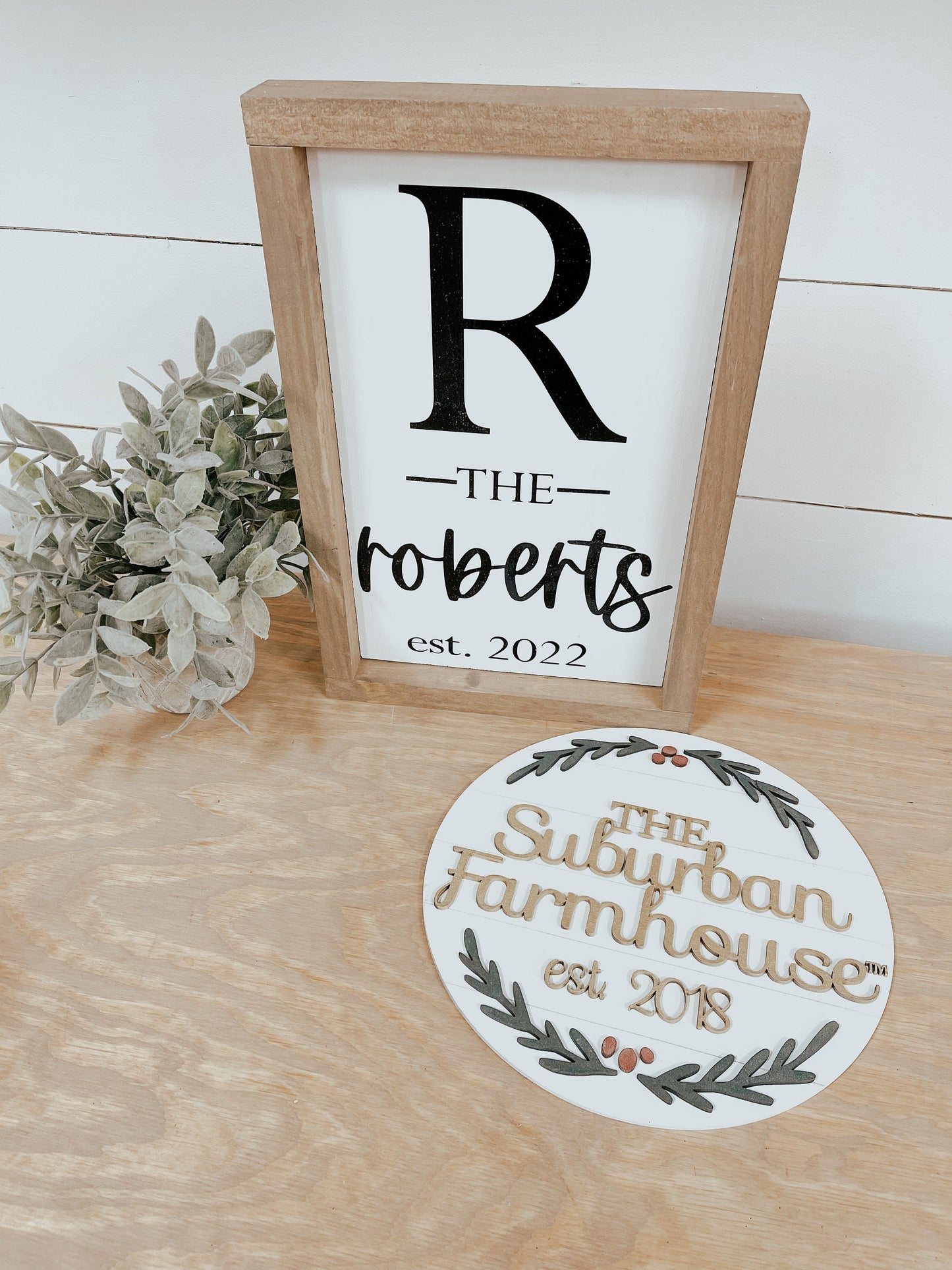 Last Name Established Sign