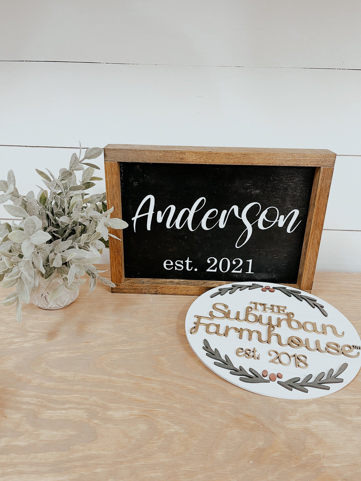 Family Last Name Established Sign
