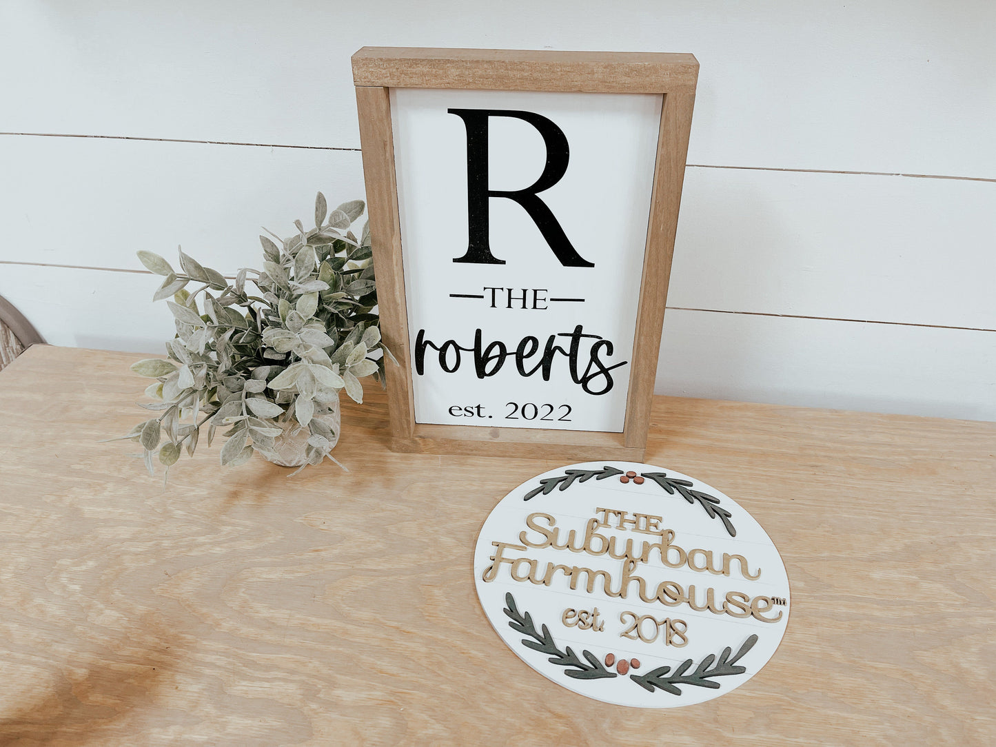 Last Name Established Sign