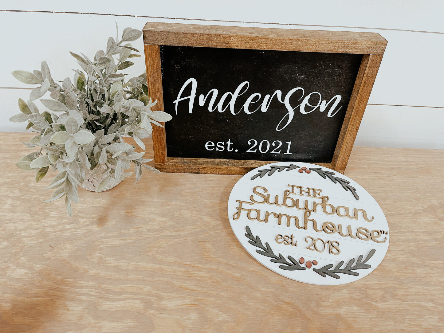 Family Last Name Established Sign