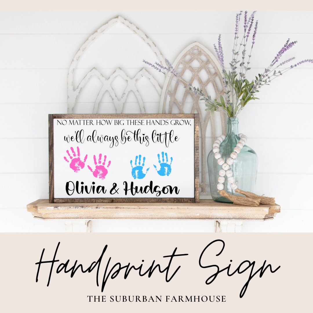 Mother's Day Handprint sign