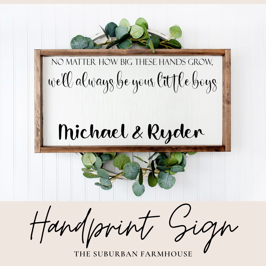 Father's Day Handprint sign