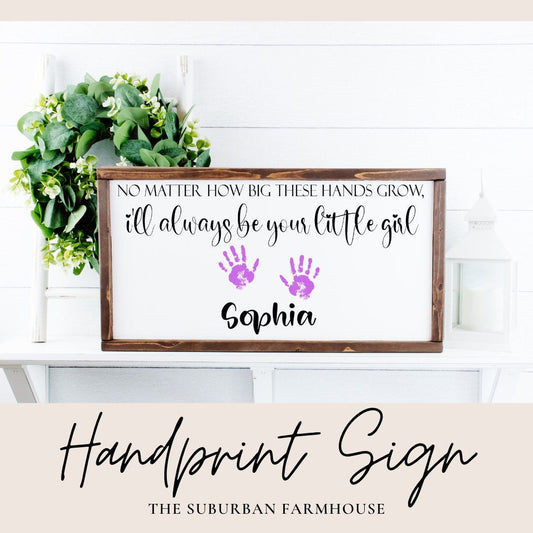 DIY Children's Handprint Sign