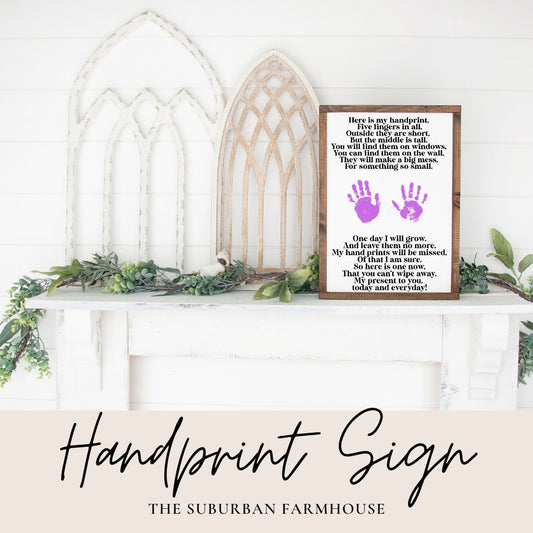 Handprint Poem Sign