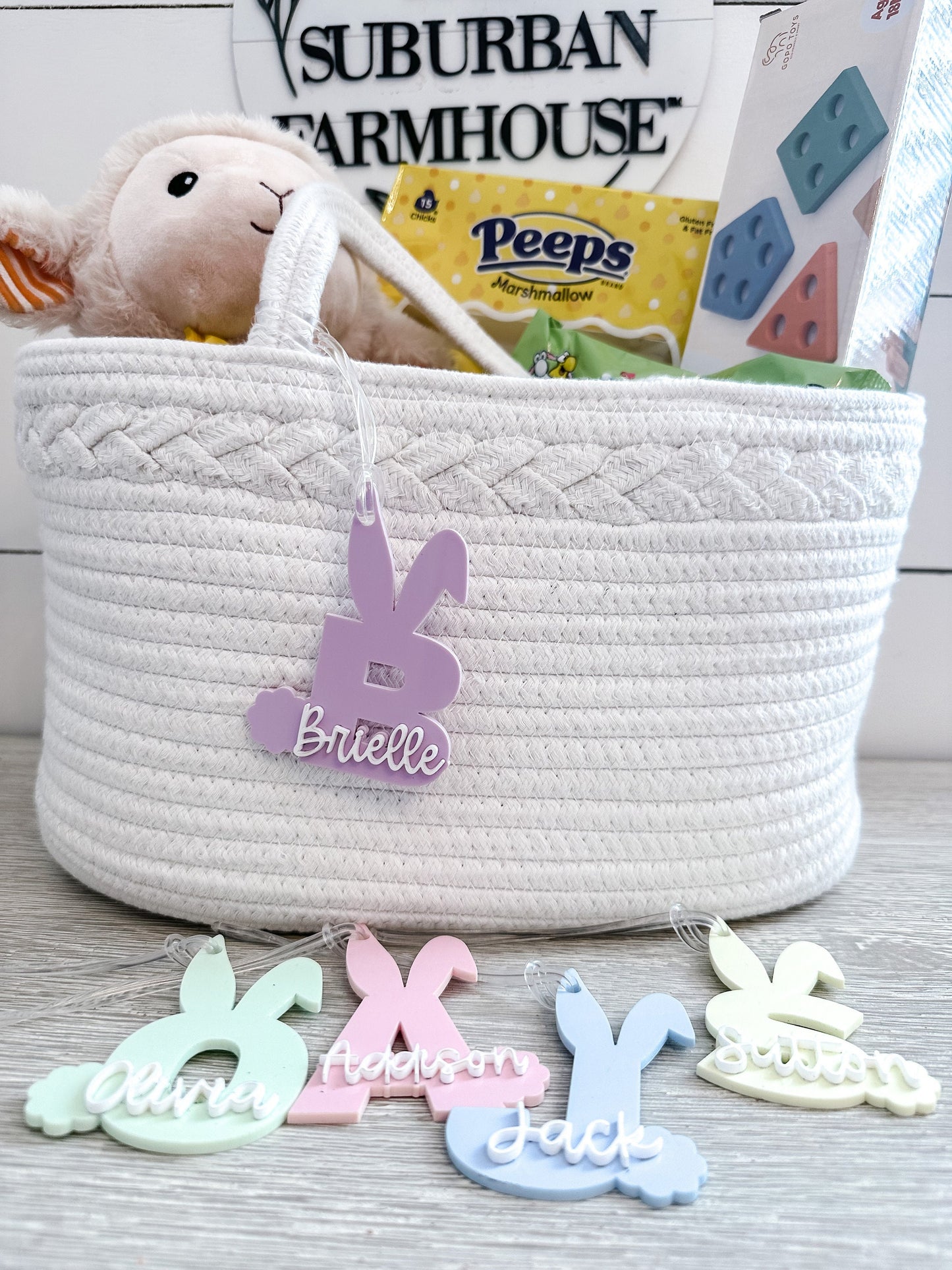 Custom Easter Basket Tag