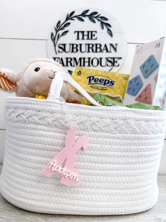 Custom Easter Basket Tag