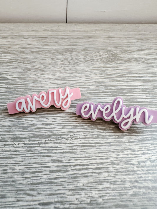 Custom Name Hair Clip