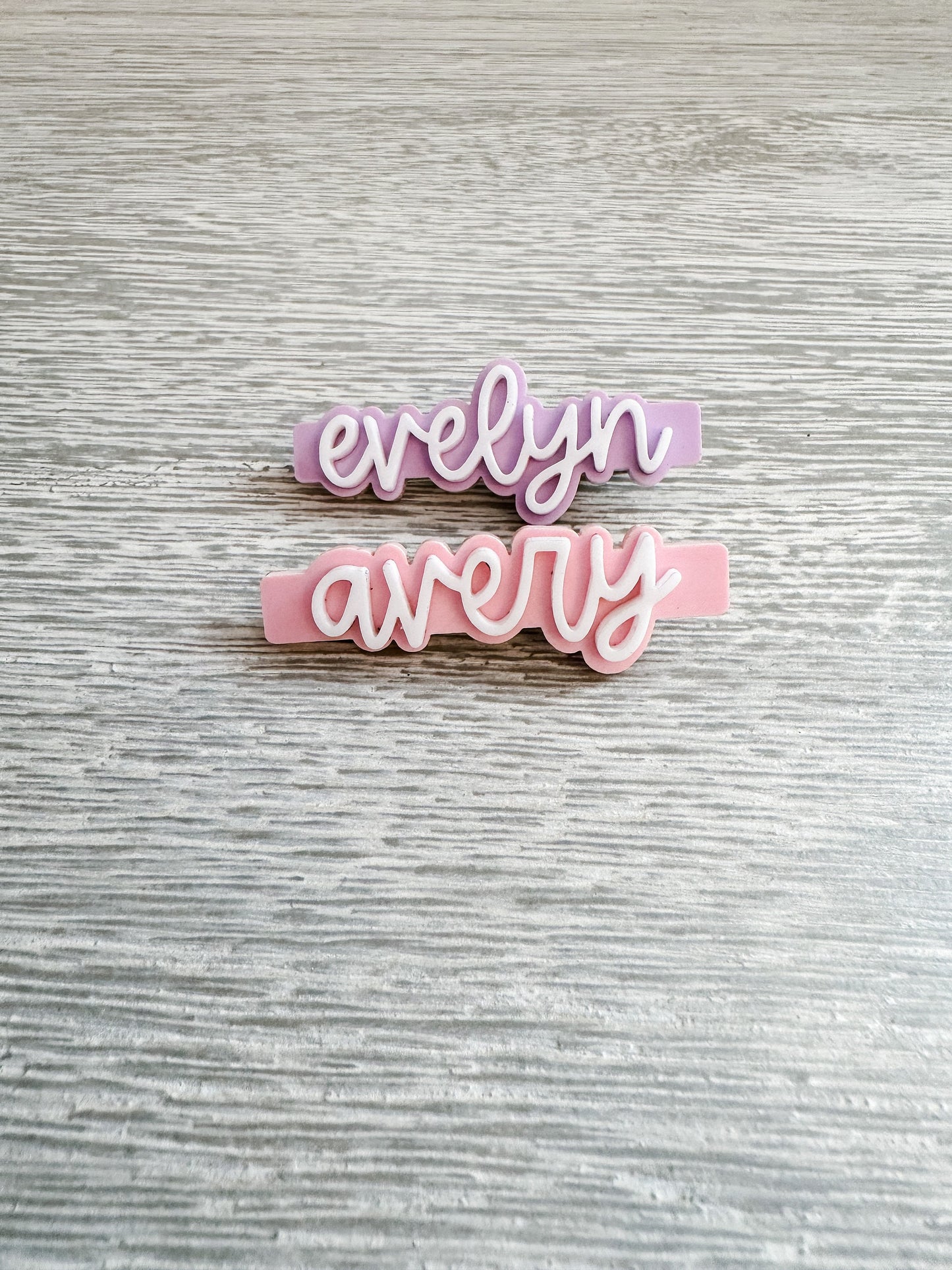 Custom Name Hair Clip