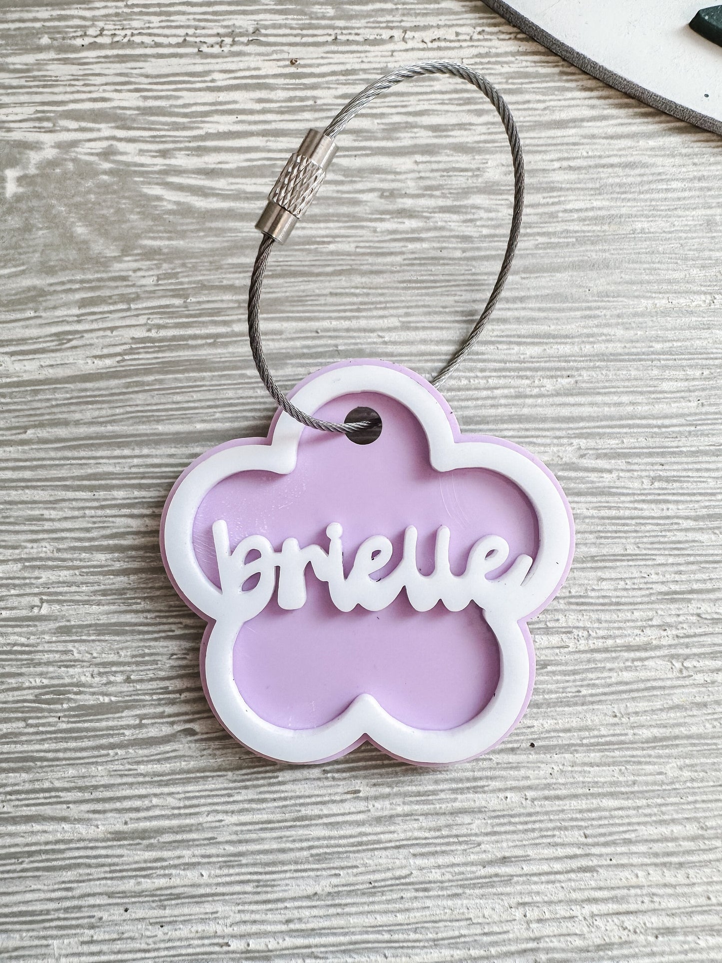 Groovy Retro Flower Keychain