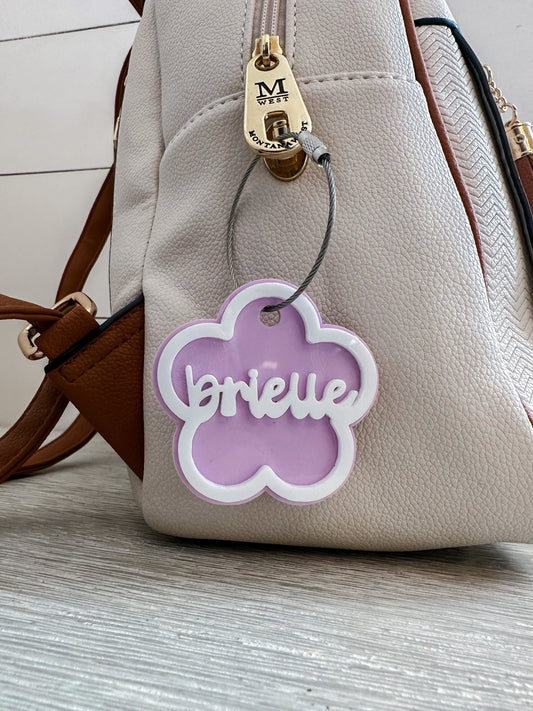 Groovy Retro Flower Keychain