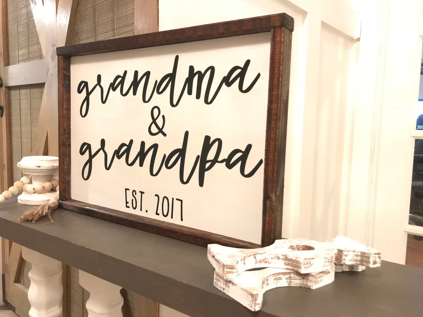 Grandma & Grandpa Est. Sign