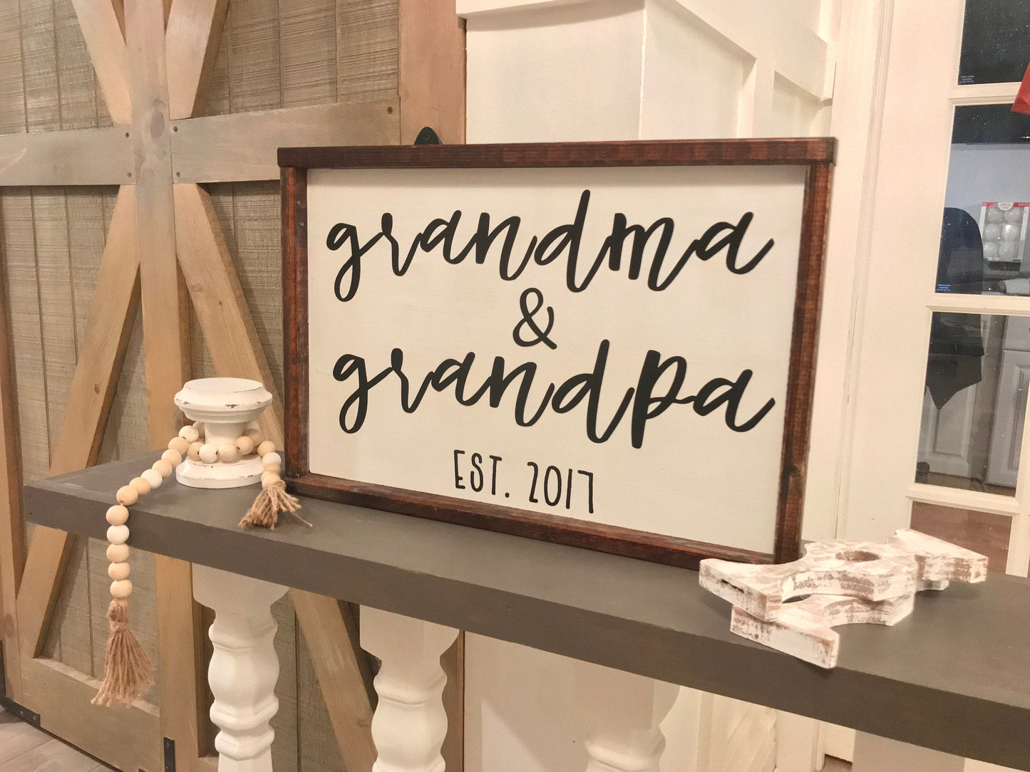 Grandma & Grandpa Est. Sign