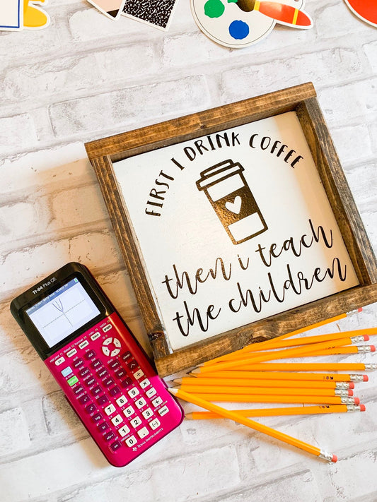Teacher Coffee Sign