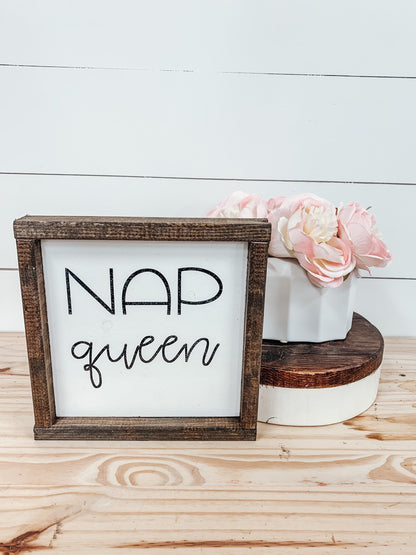Nap Queen Dorm Sign