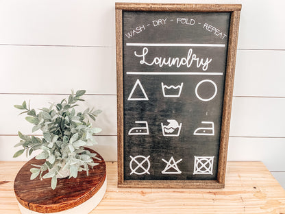 Laundry Symbols Sign