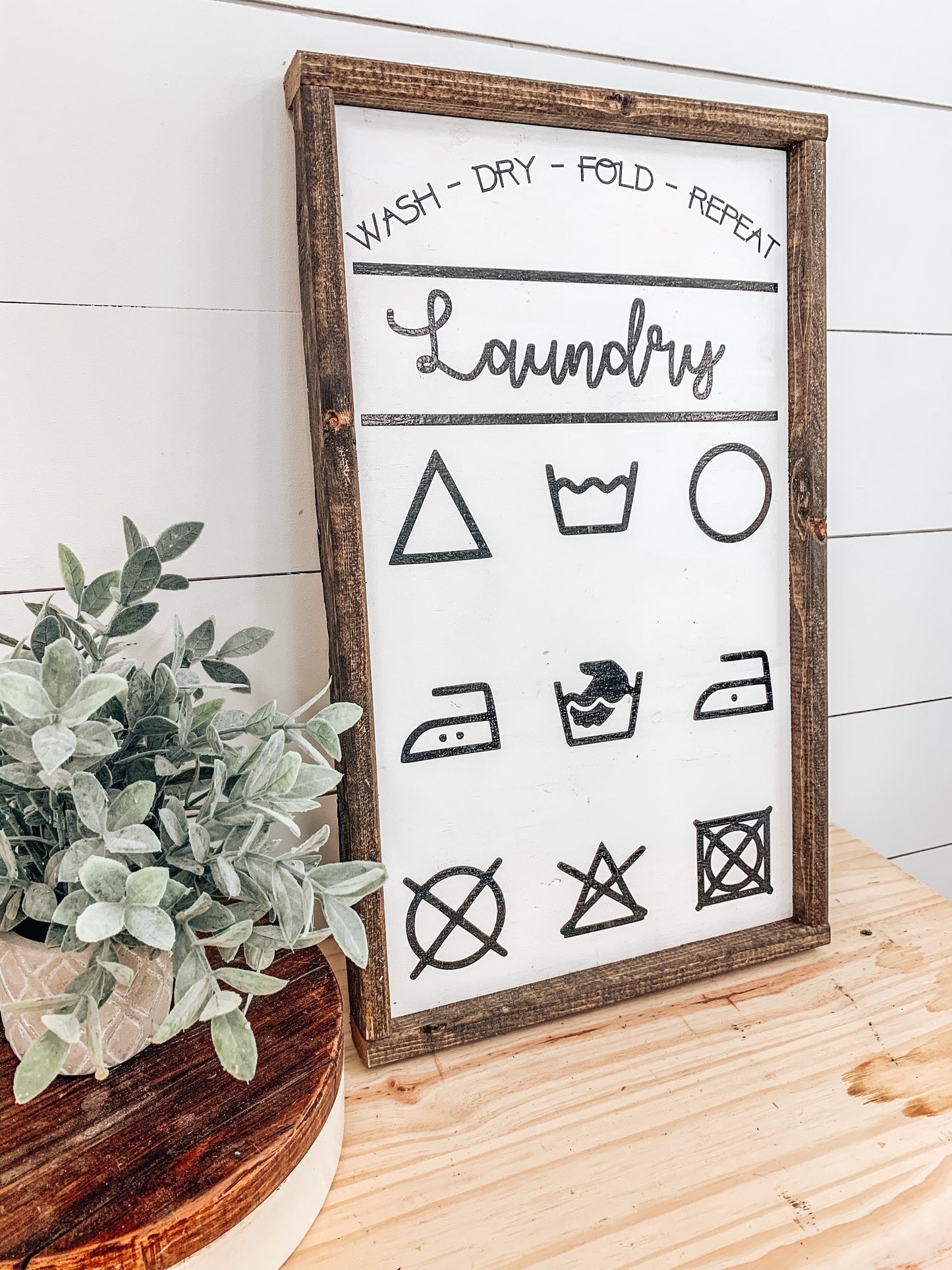 Laundry Symbols Sign