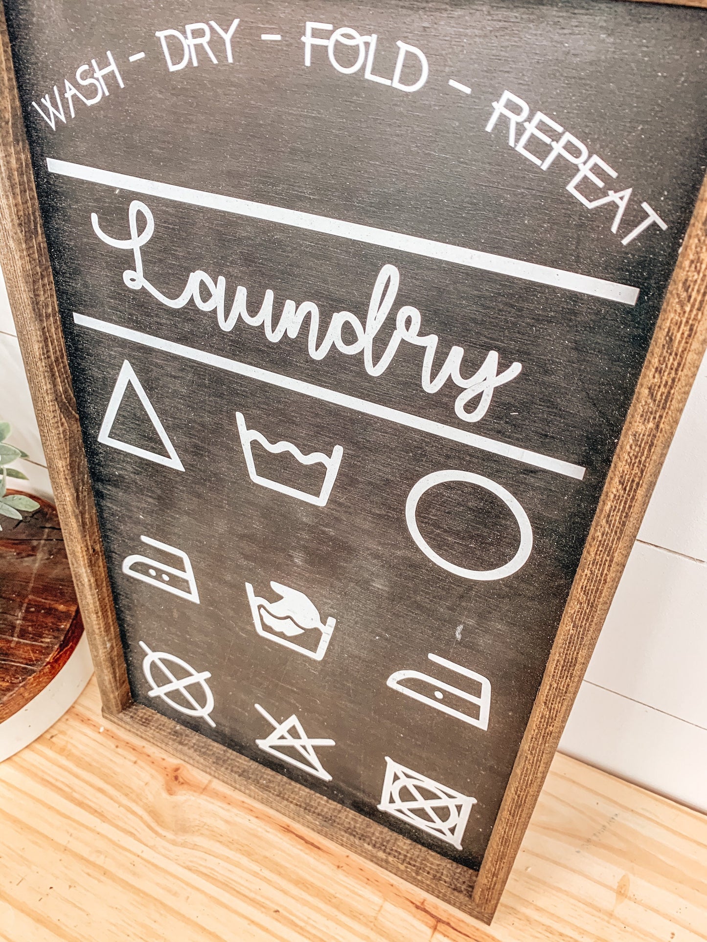 Laundry Symbols Sign