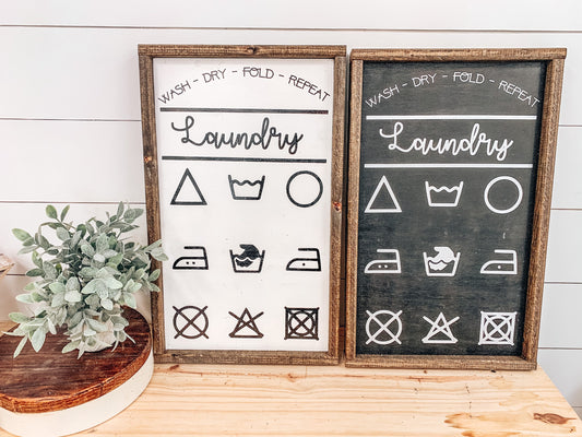 Laundry Symbols Sign