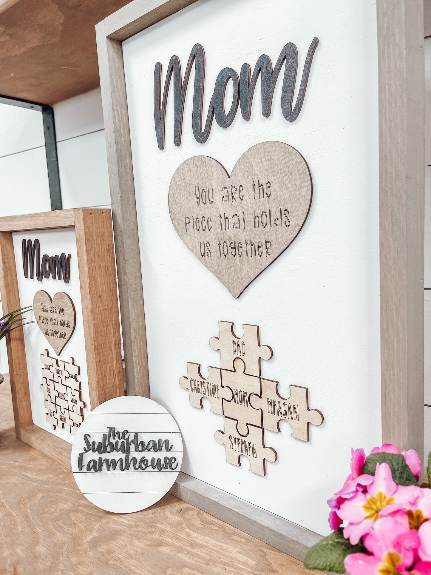 Mom Puzzle Piece Sign