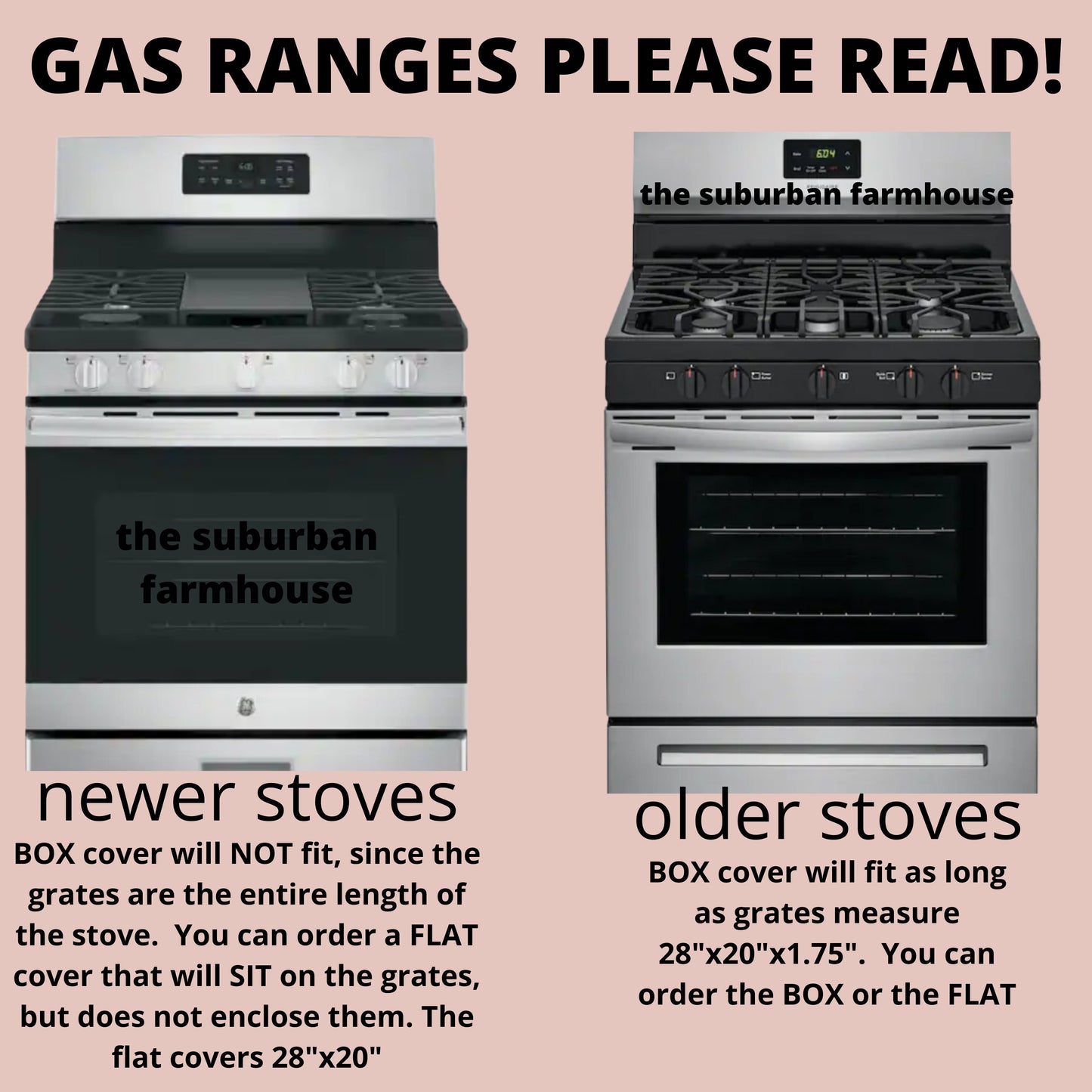 Stove Top Cover (Gas or Electric)