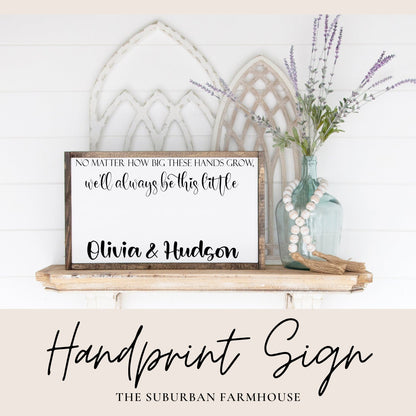 DIY Children's Handprint Sign