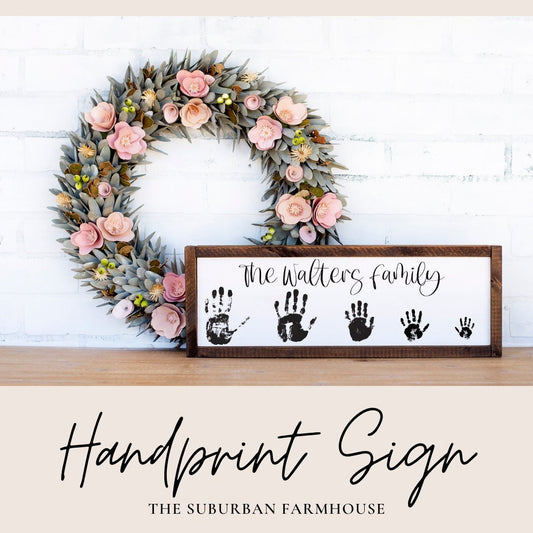 Family Handprint sign