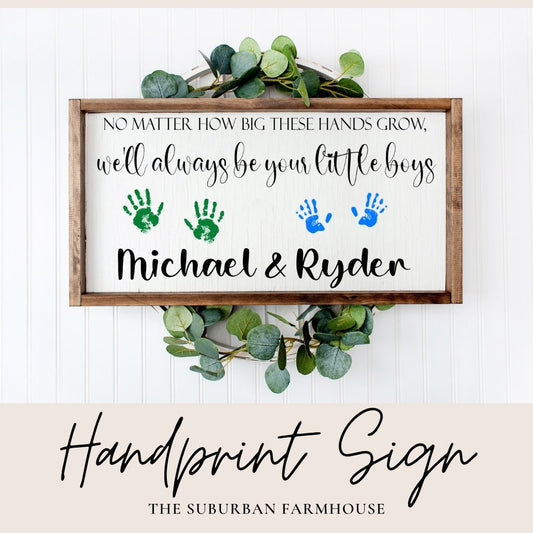 Father's Day Handprint sign