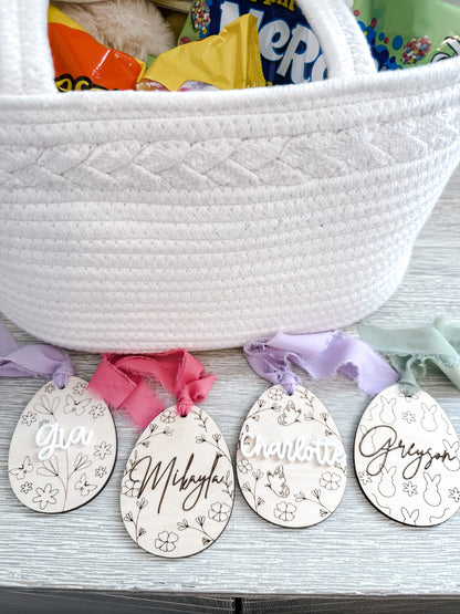 Custom Easter Basket Tag