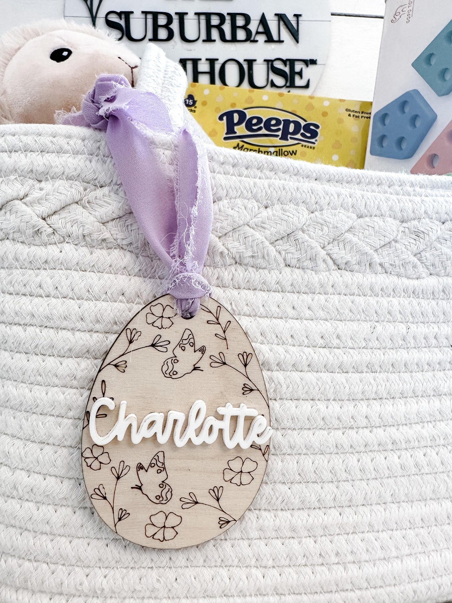 Custom Easter Basket Tag